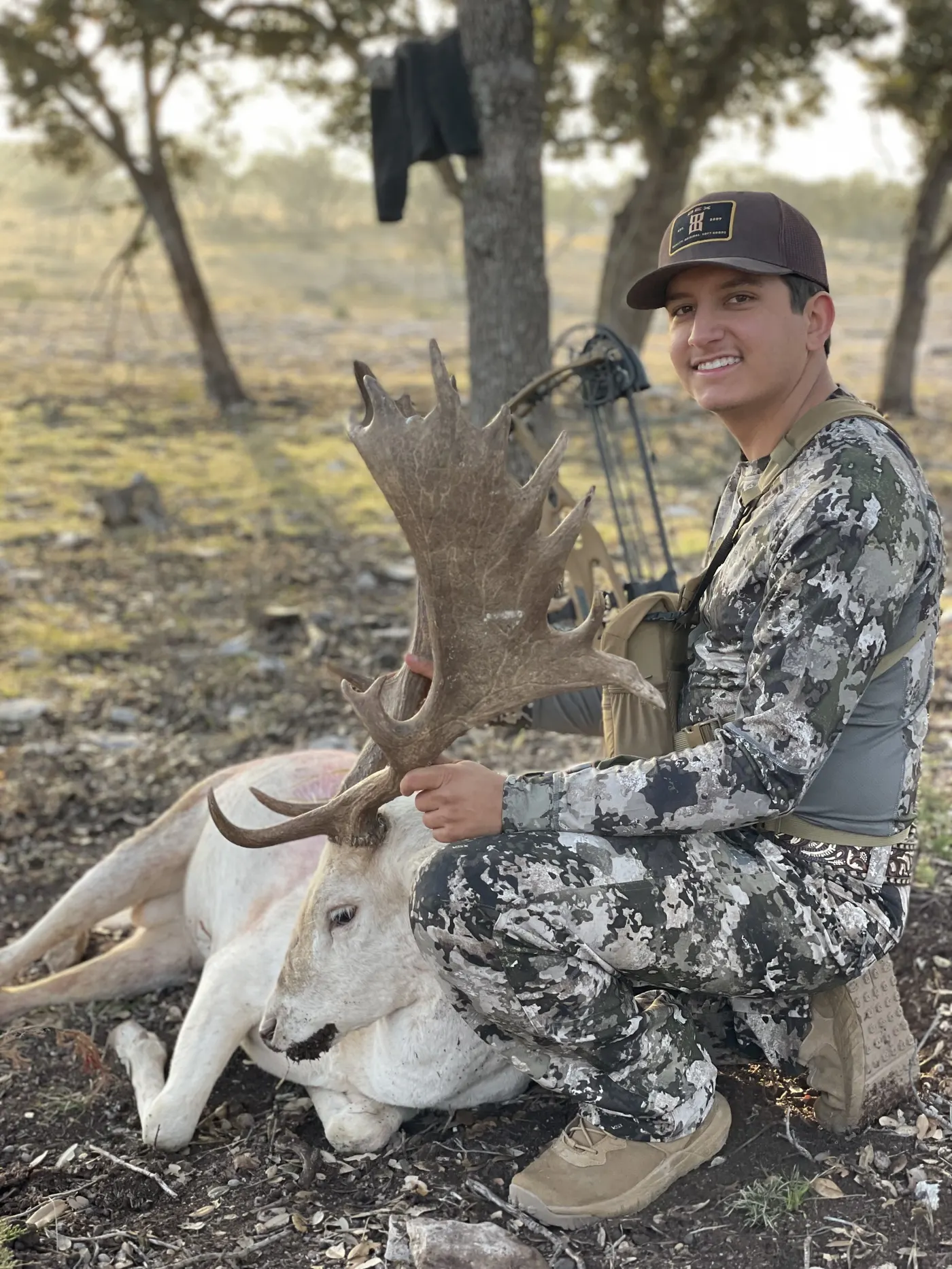 Hunter with a trophy