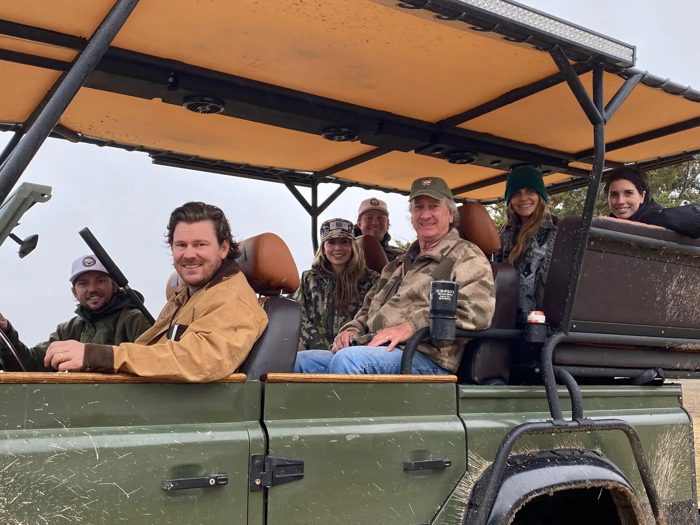 Hunters in the ranch truck